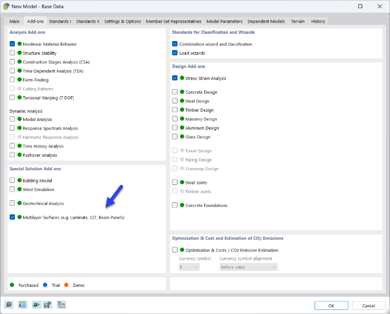 Activating "Multilayer Surfaces" Add-on