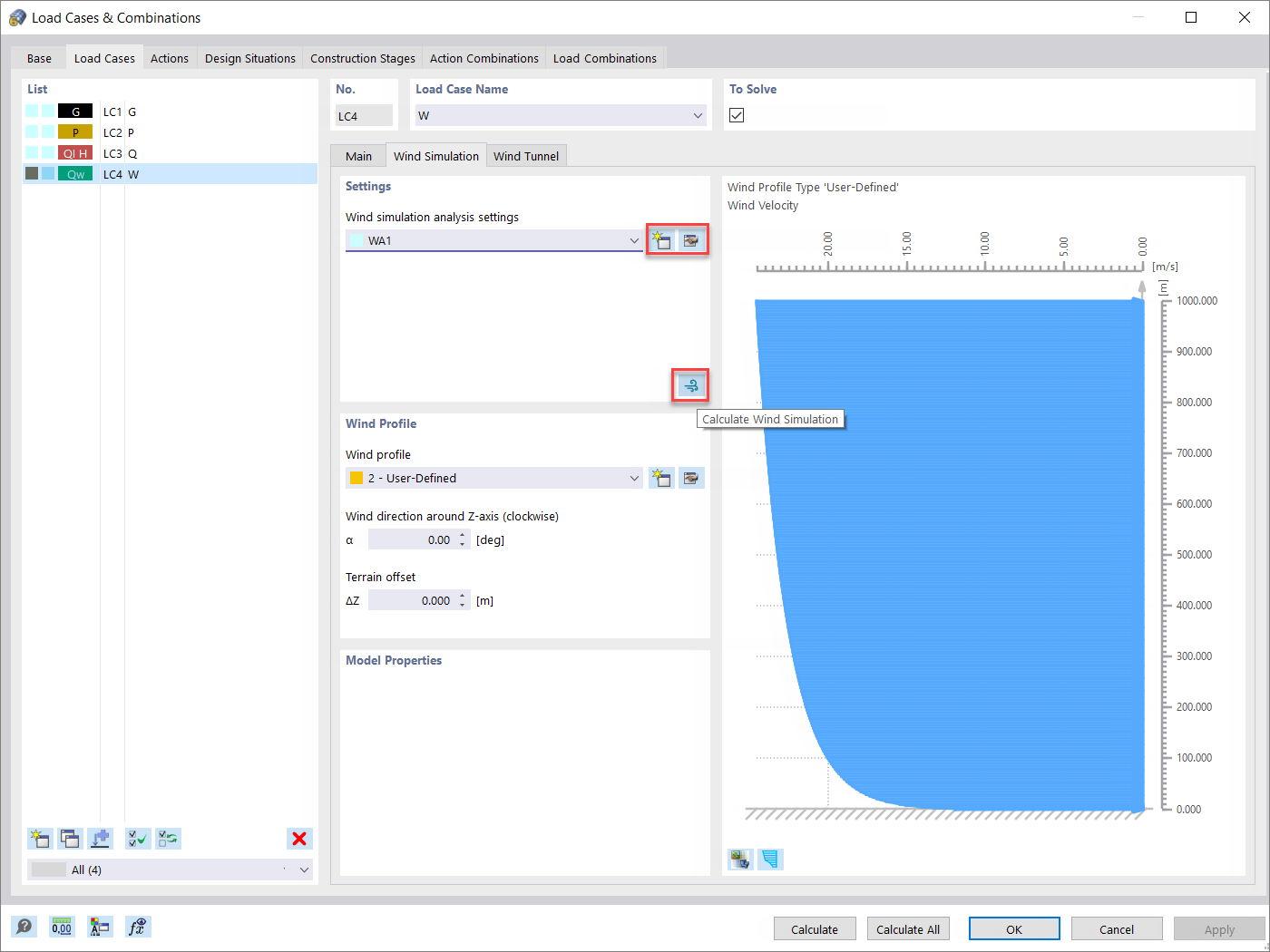 Wind Simulation Tab