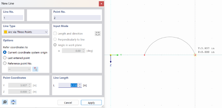 Creating Arch Graphically