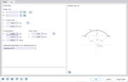 Dialog Box "New Element", Tab "Arc"