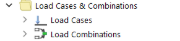 Load Cases and Combinations in Navigator