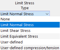 Limit Stress Type