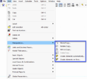 Modeling Tools in "Edit" Menu