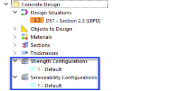 Default Configurations for Strength and Serviceability Limit State Design