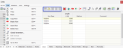 Menu and Buttons in Tables