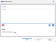 Dialog Box "Edit Formula"