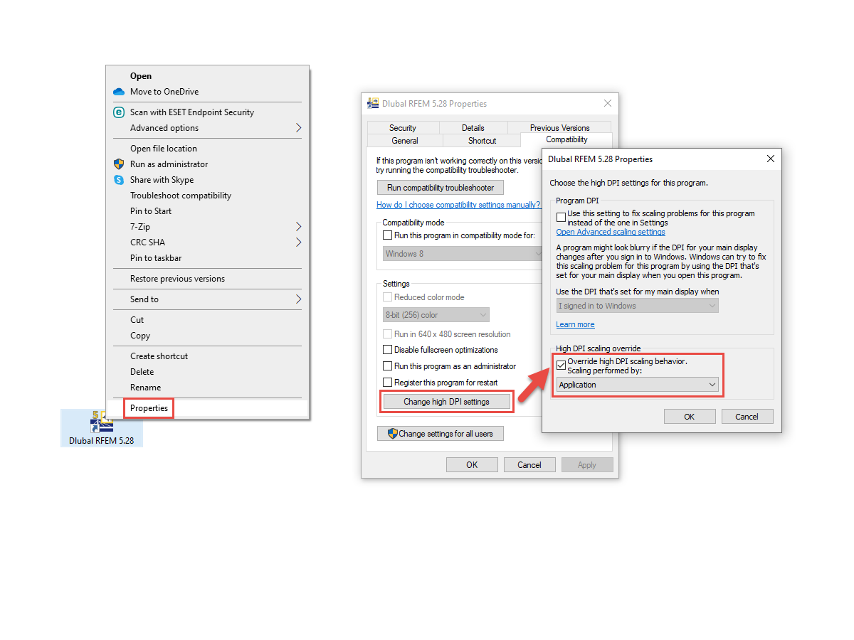 FAQ 002633 | In some windows, the sections are cut off so the buttons or functions of the program cannot be reached. How can I do that 