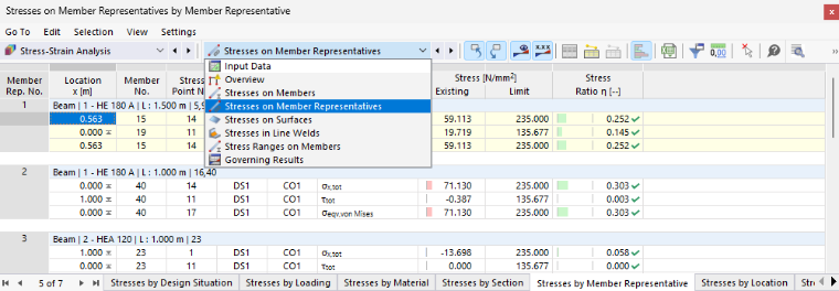 Result Category "Stresses on Member Representatives"