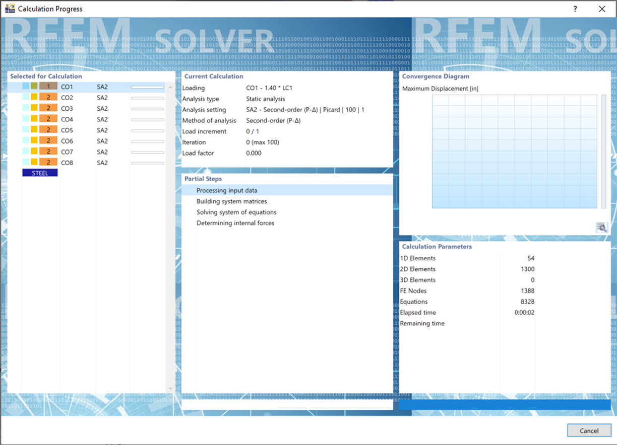 Calculation Progress