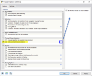 Dialog Box "Program Options & Settings"