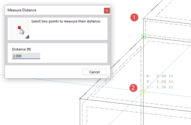 Measuring Distance Between two Points