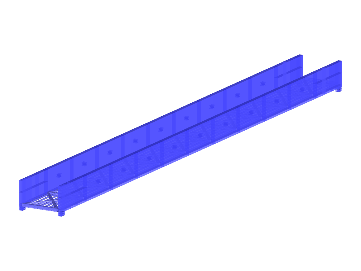 Model 003457 | Timber Footbridge over the Serio River