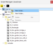 Creating New Script in "Script Manager"