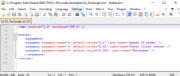 XML Script of Input Window