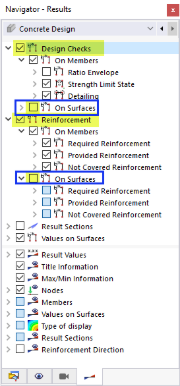 Switching off Surface Results