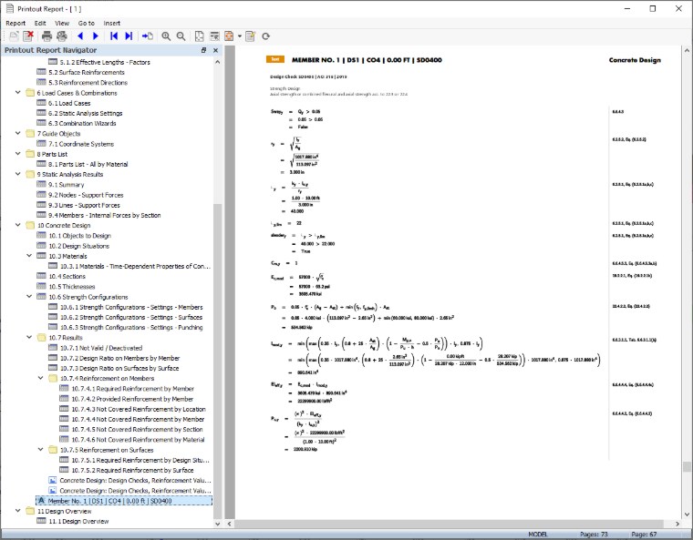 Design Check Equations