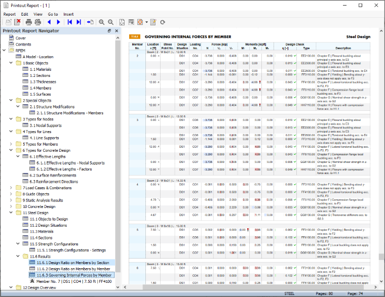 Printout Report Featuring Extra Chapters