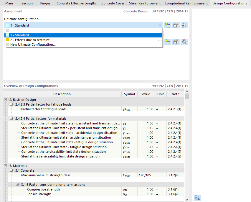 Assigning Design Configuration