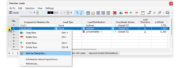 Shortcut Menu in Table