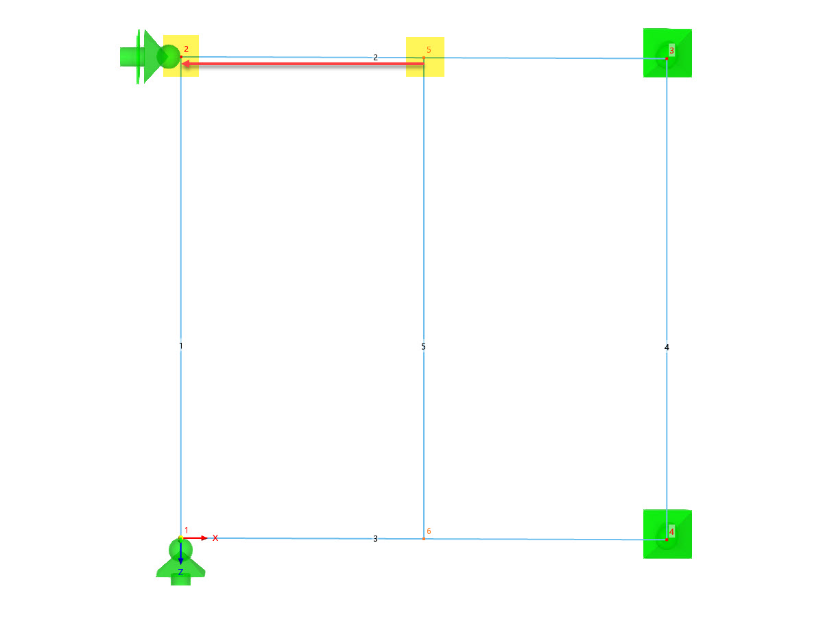 Distance Between Node 5 and Start Node 2