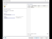 Optimization Settings