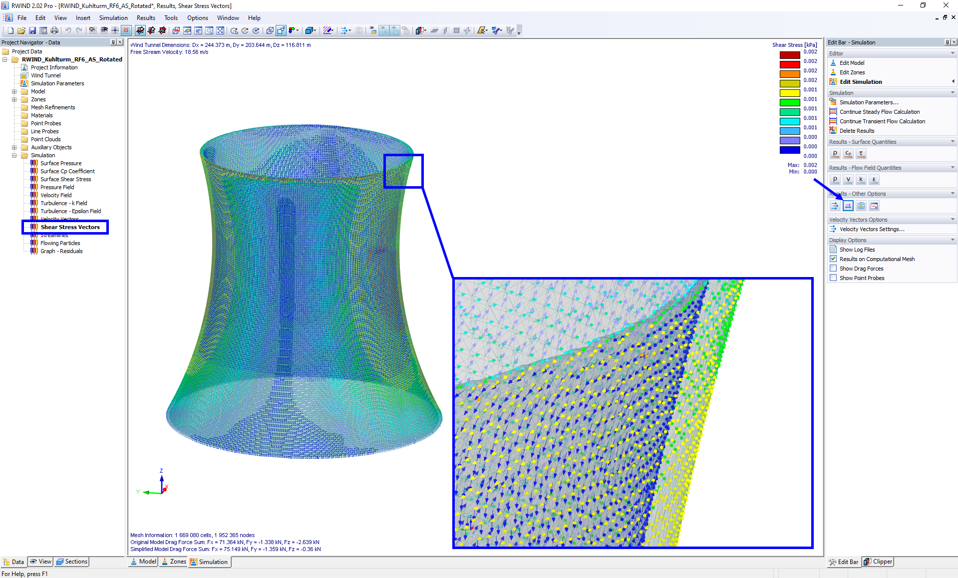 Shear Stress Vectors