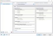 Dialog Box "New Structure Modification"