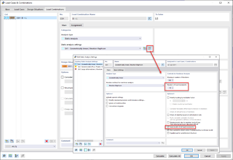 FAQ 005310 | Is it possible to set load increments, save each step results, and view at which load increment the material is yielding?