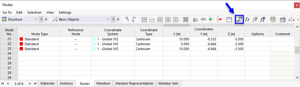 Button "Edit Global Parameters"