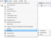 Menu Functions "Renumber"