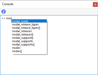 Autocompleting Commands in Console