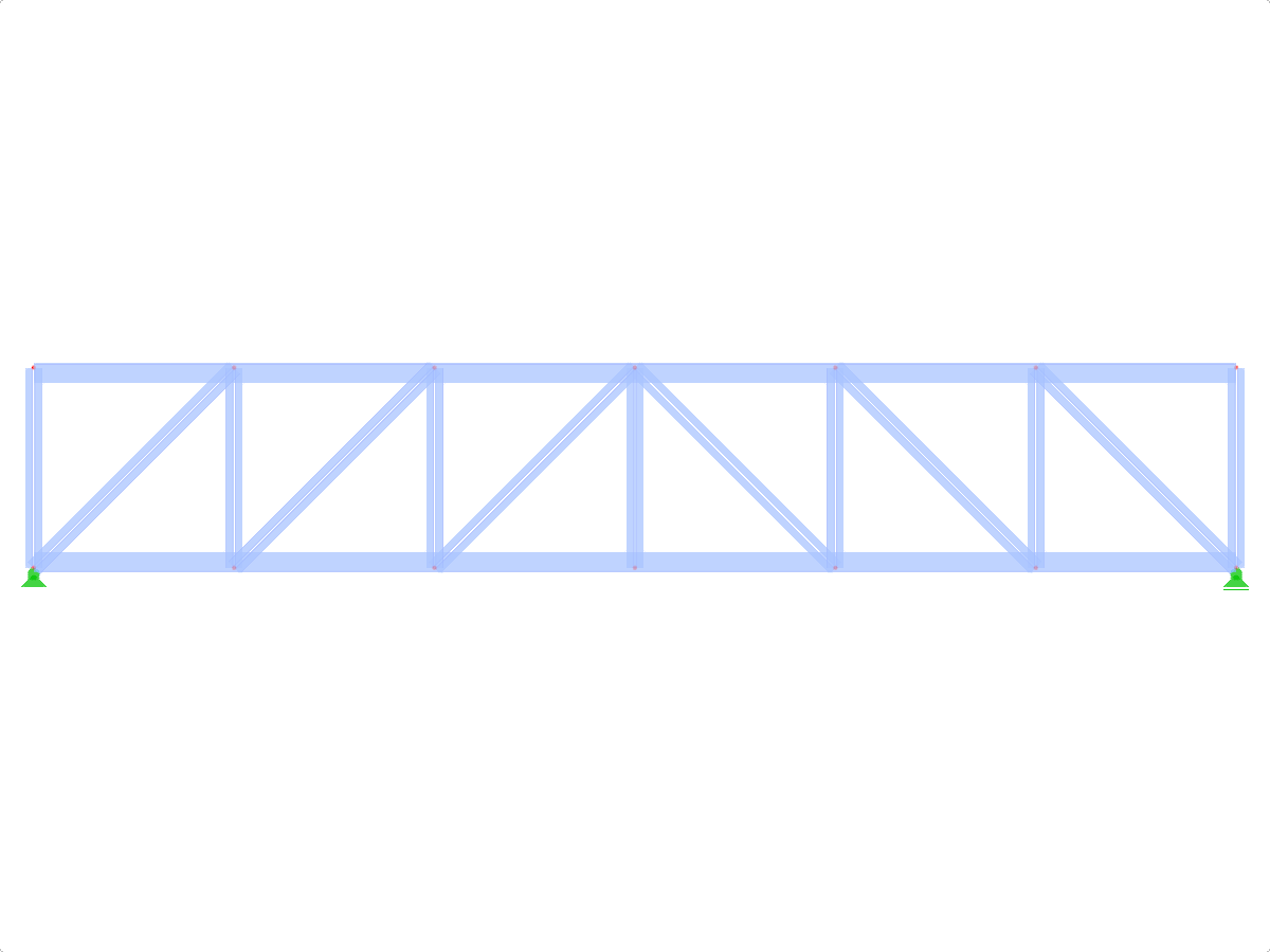 Model ID 430 | FT001-b | Pratt Truss | Uplift Loads