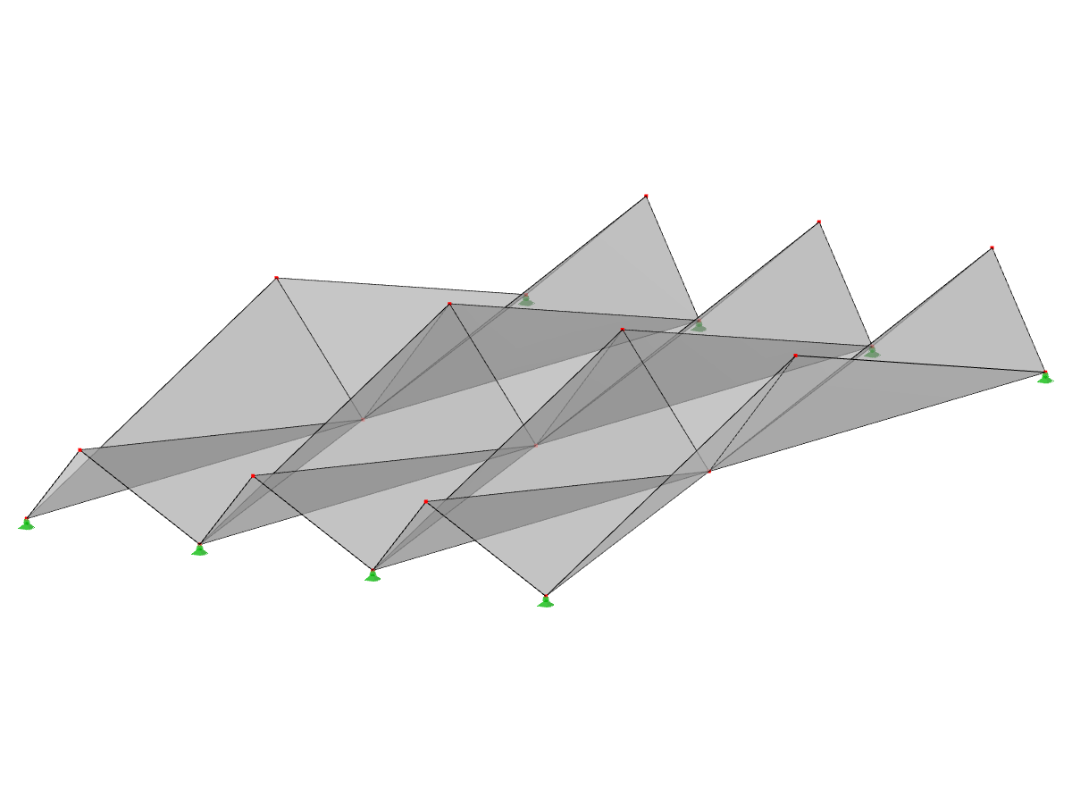 Model ID 522 | 034-FPL102 | Prismatic Folded Structure Systems. Surfaces with Counter-Running Folding. Counter Section in Center
