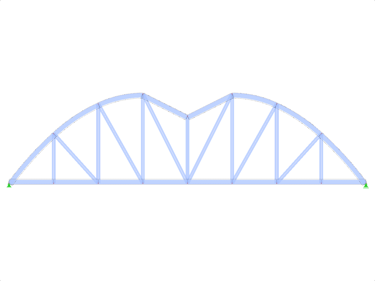 Model ID 1960 | FT751p-crv-b | Bowstring Truss