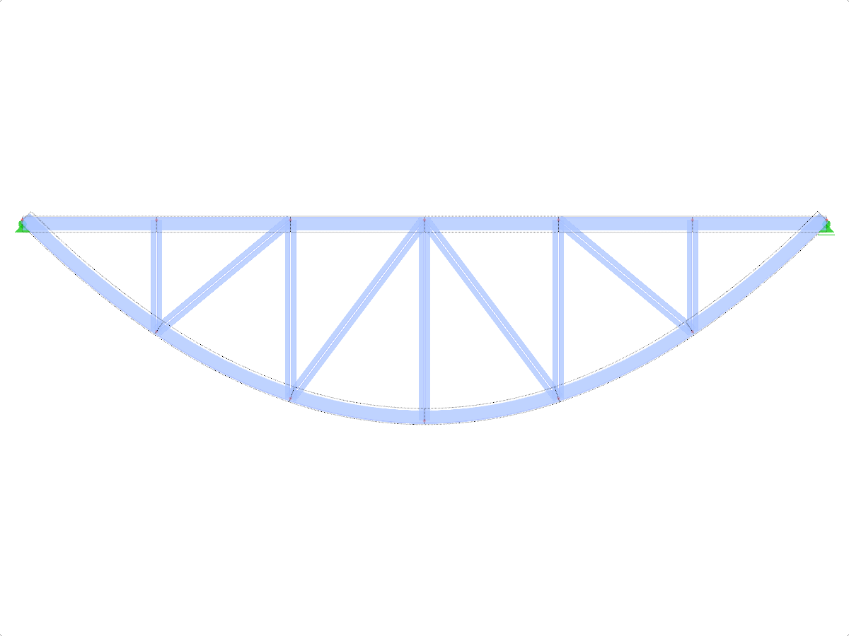 Model ID 1965 | FT702p-crv-a | Bowstring Truss