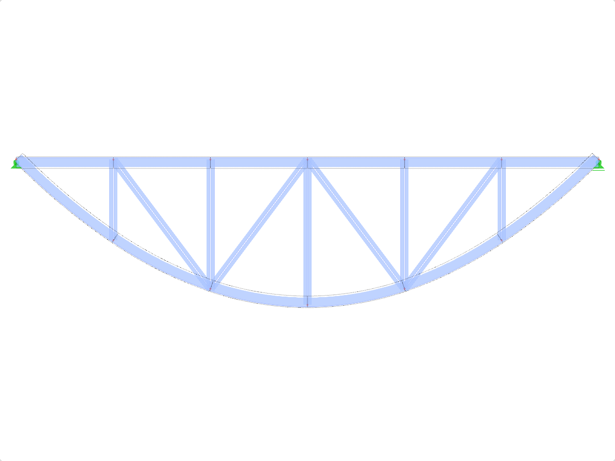 Model ID 1976 | FT703p-crv-b | Bowstring Truss
