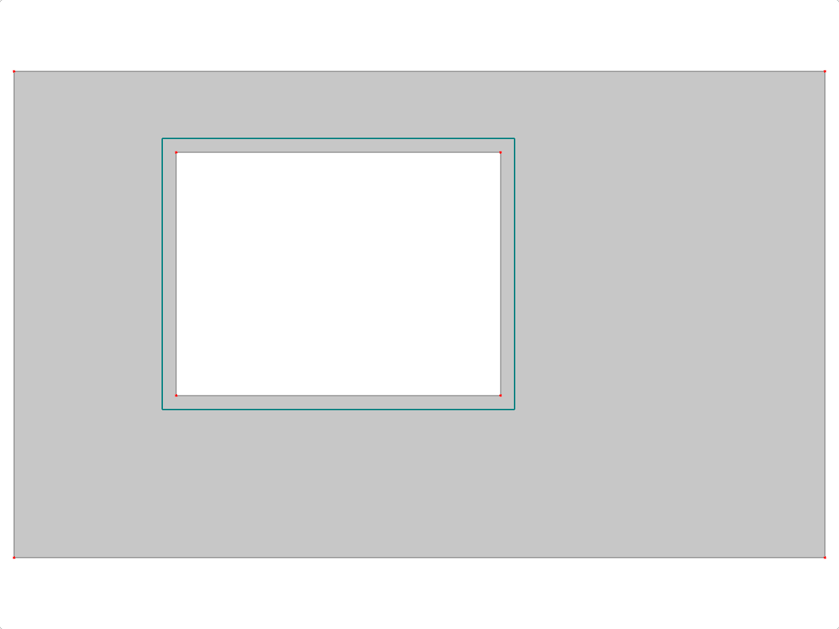 Design of a rectangular slab featuring a centrally located rectangular opening, crucial for structural load distribution.