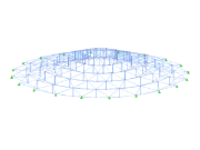 Model ID 3512 | RCT001 | Radial Cable Truss System | Rising Toward Center