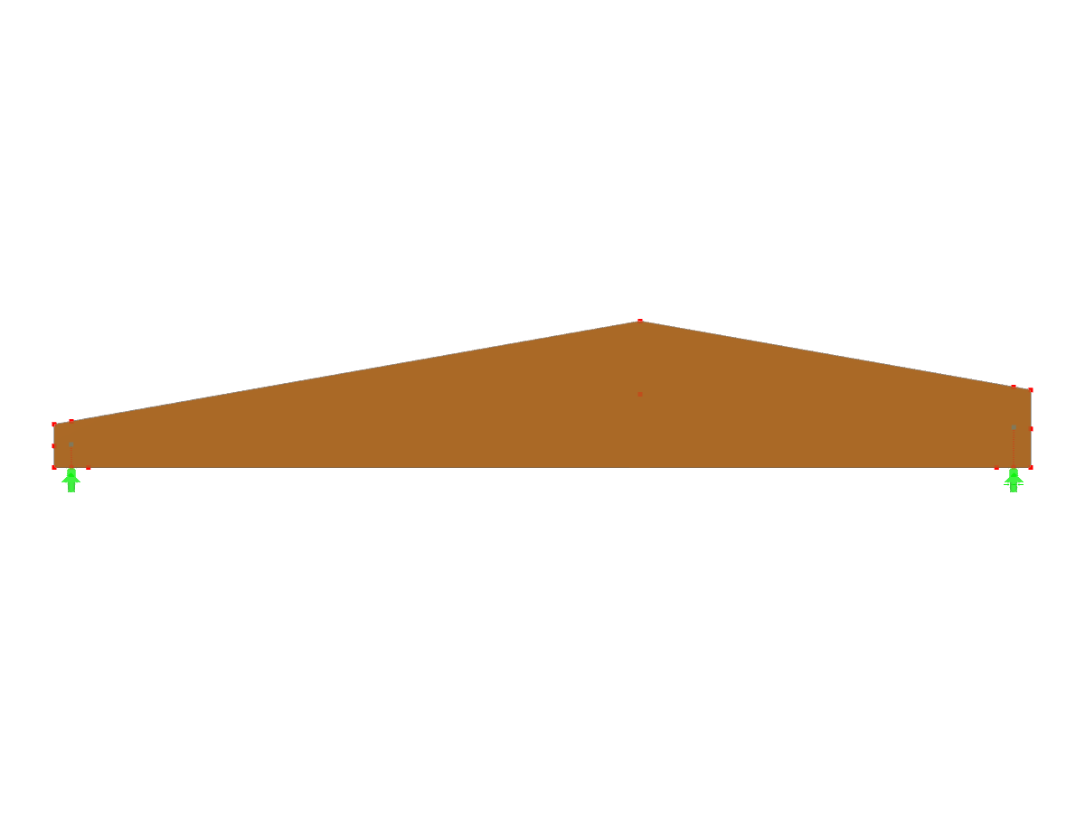 Model ID 3621 | GLB-MS305 | Glued-Laminated Beam | Double-Tapered | Asymmetric