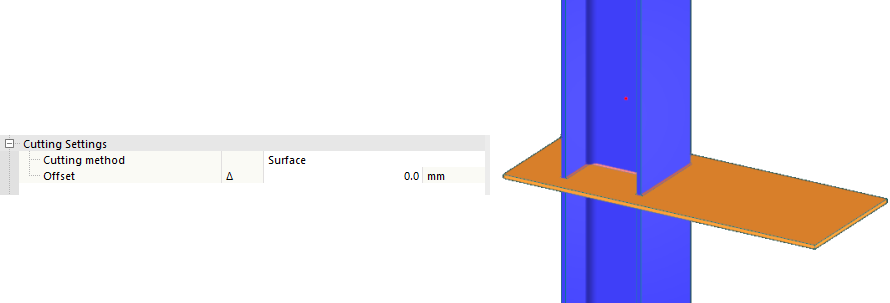 Additional Settings and Example for Type of Cut by Member