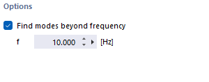 Searching for Natural Frequencies as of 10 Hz