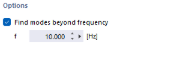 Searching for Natural Frequencies as of 10 Hz