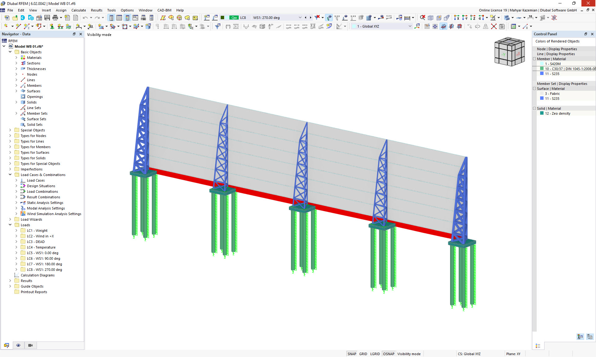 Windbreak Structure in RFEM