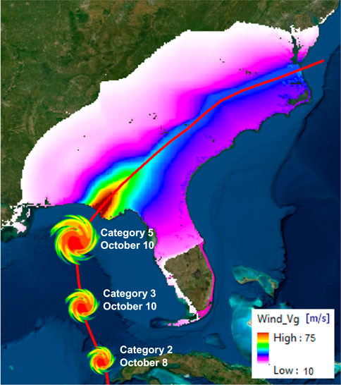 Evolution of Hurricane Michael in the Gulf of Mexico and Its Landfall on the US Along with Spatial Variation of Wind Speed Across Southeast of the US