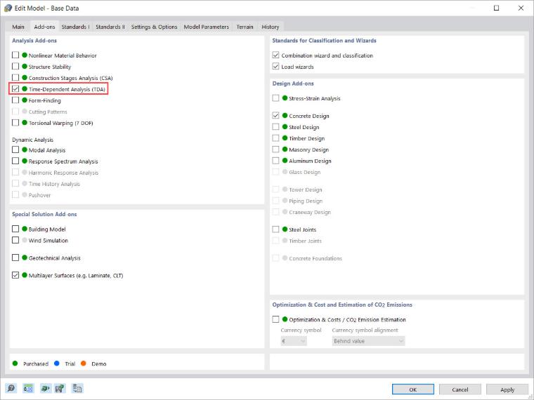 Add-on "Time-Dependent Analysis (TDA)”