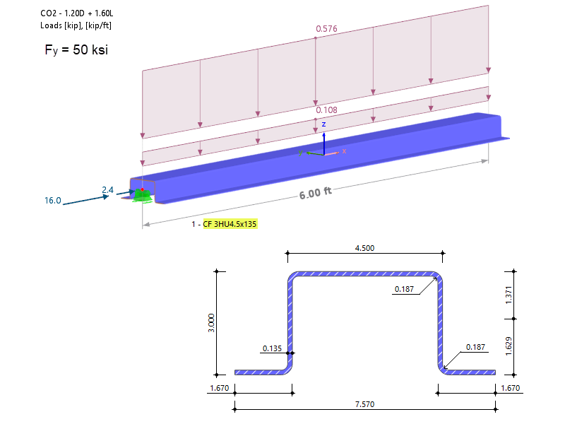 KB 001809 | AISI Cold-Formed Steel Design in RFEM 6