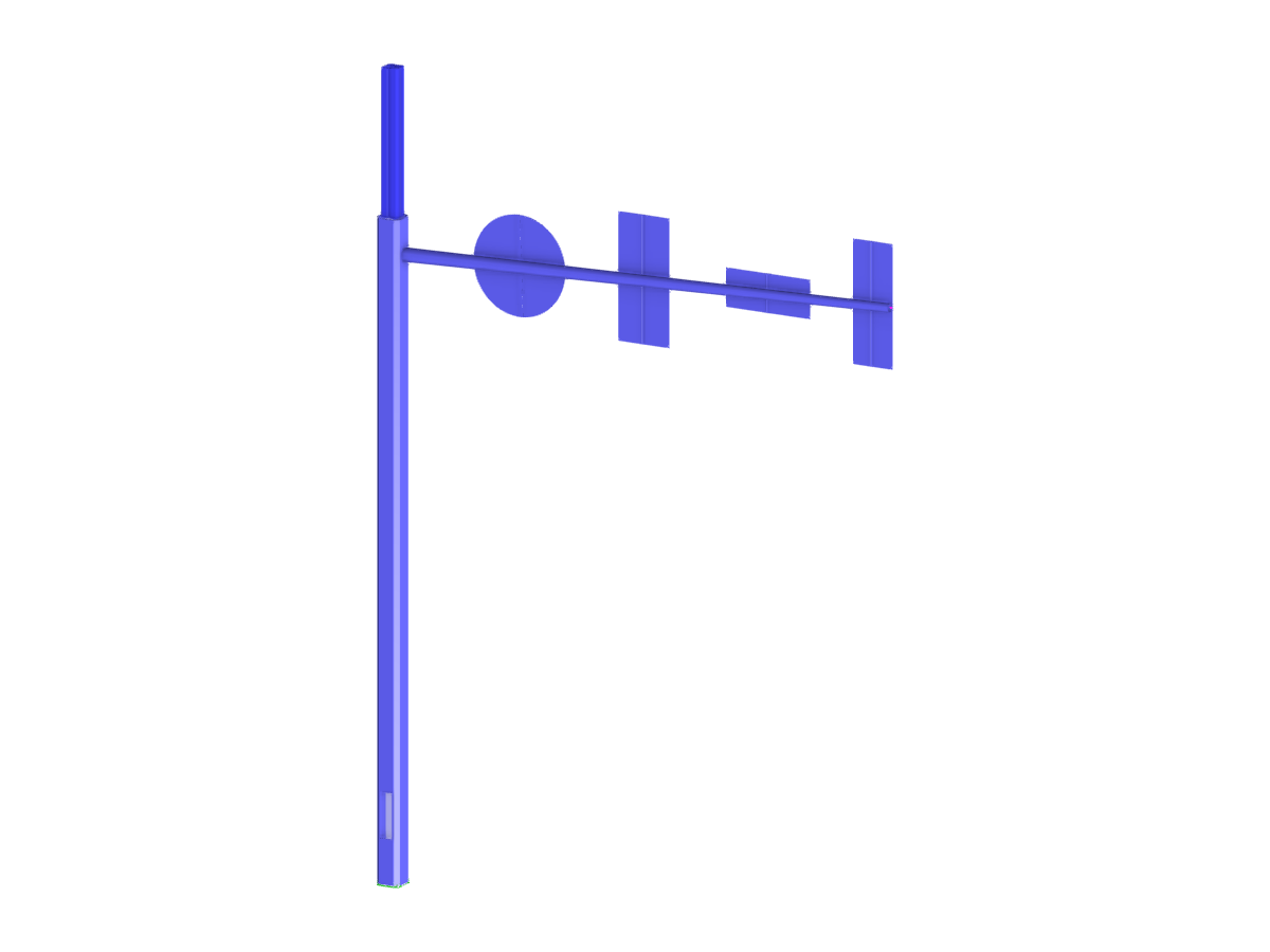 Model 003997 | Street Light with Hole in Column