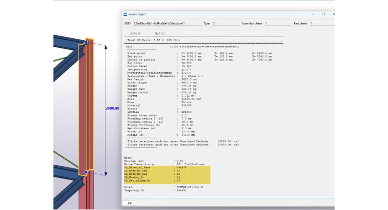 Dialog Box "Object Information"