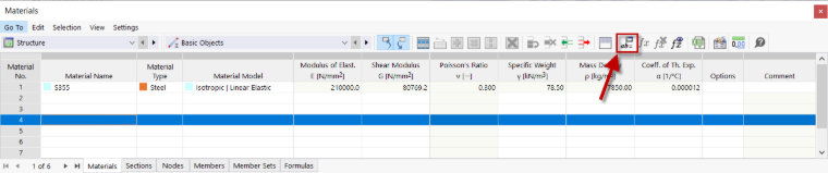 Opening Dialog Box "Edit Global Parameters"