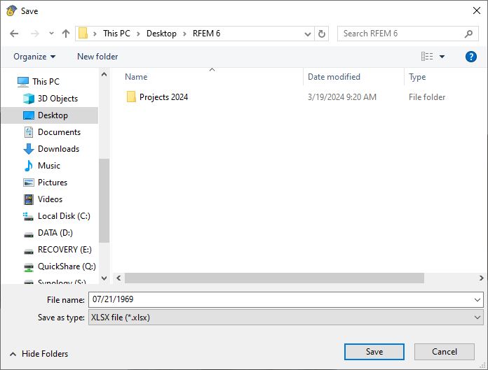 Saving Tables as XLSX File